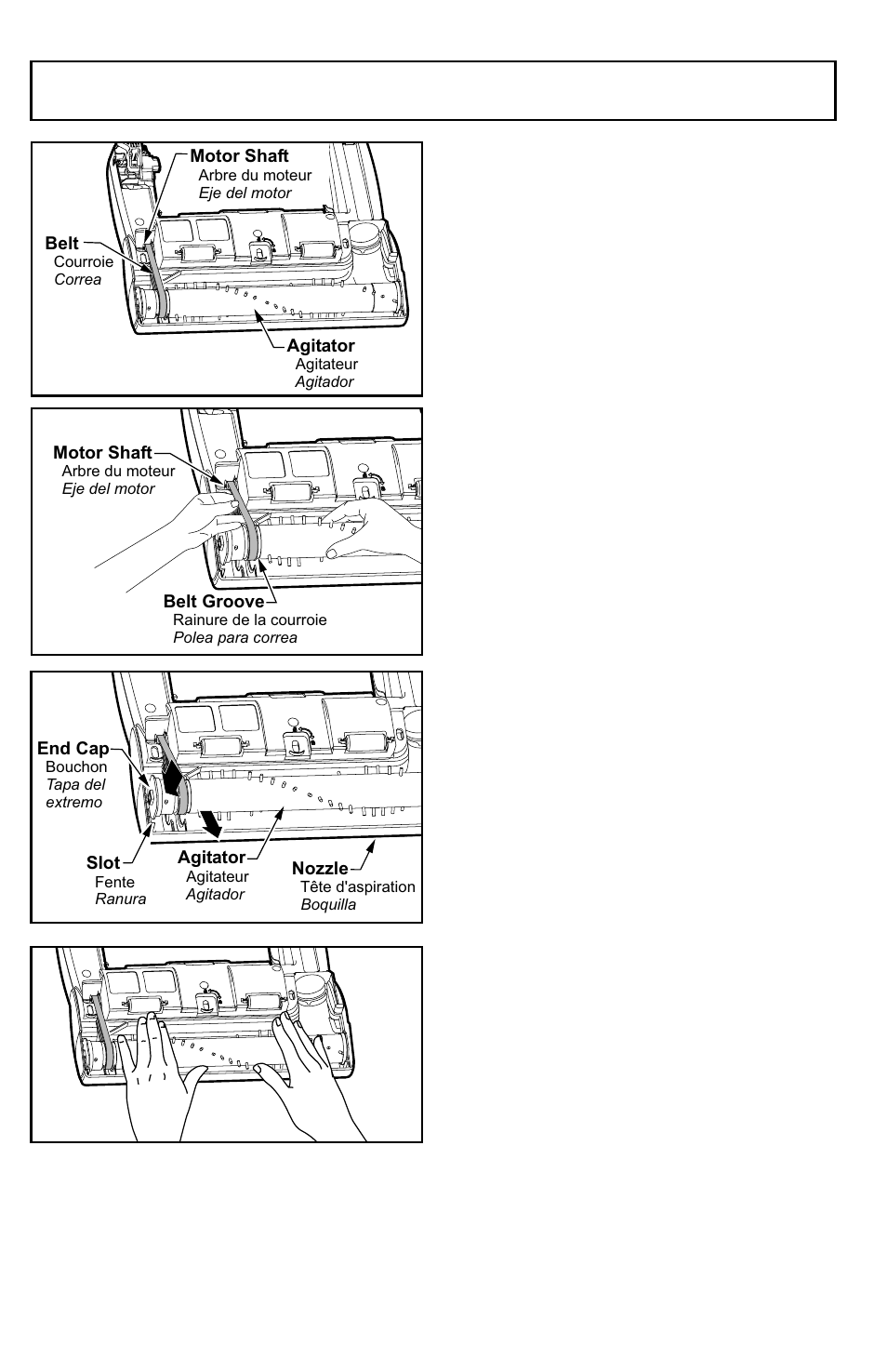 Replacing belt | Panasonic MC-UG787 User Manual | Page 38 / 56