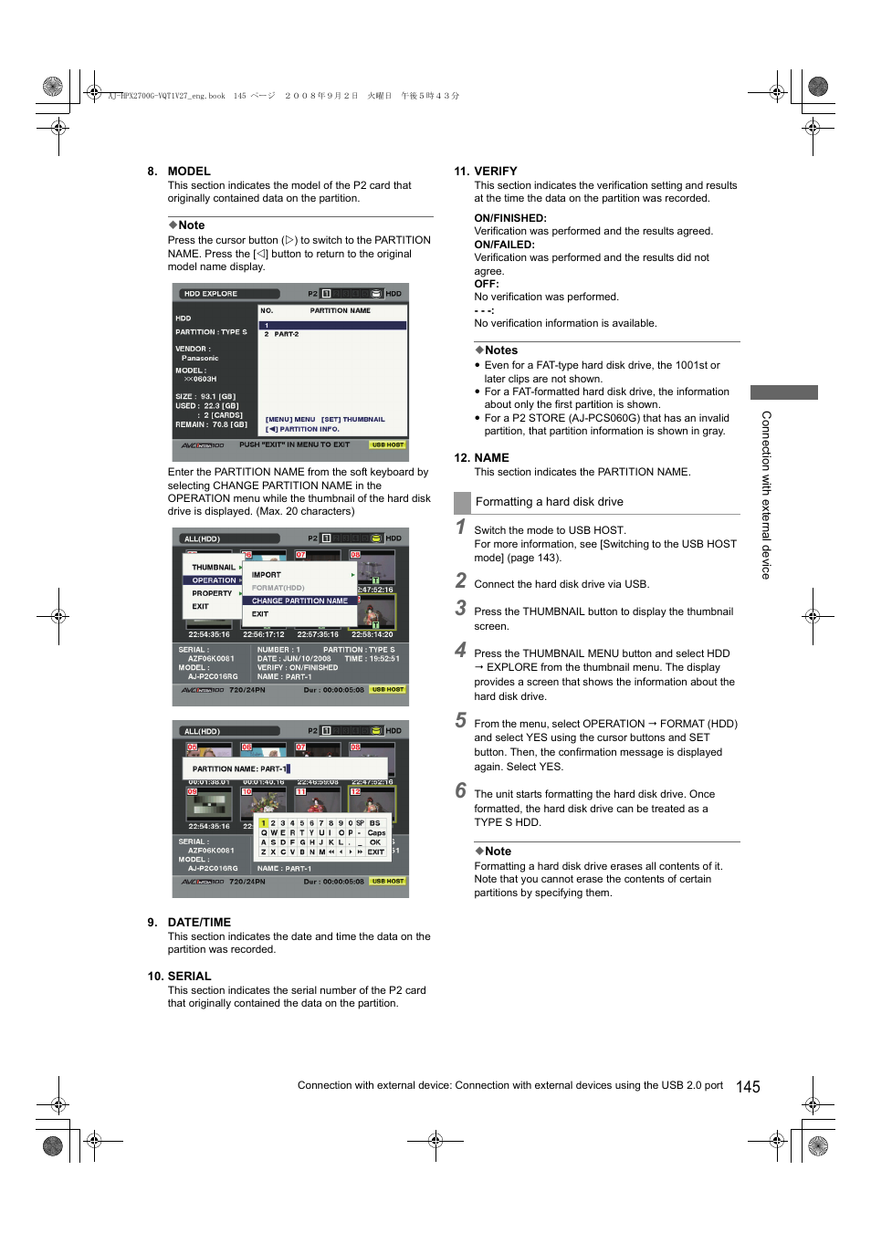 Panasonic AJ-P2C002SG User Manual | Page 145 / 206