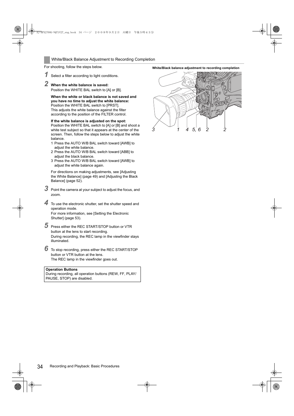 Panasonic AJ-P2C002SG User Manual | Page 34 / 206