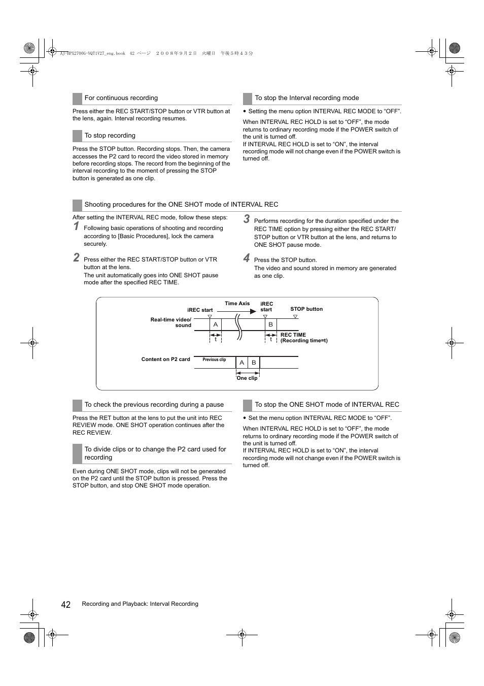 Panasonic AJ-P2C002SG User Manual | Page 42 / 206