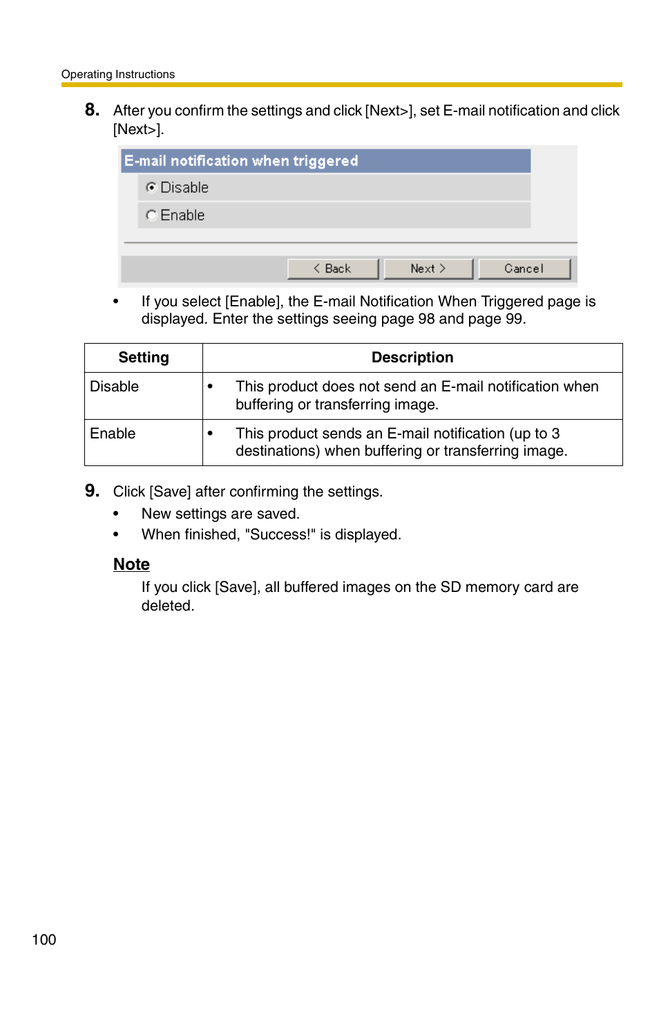 Panasonic BB-HCS301A User Manual | Page 100 / 172