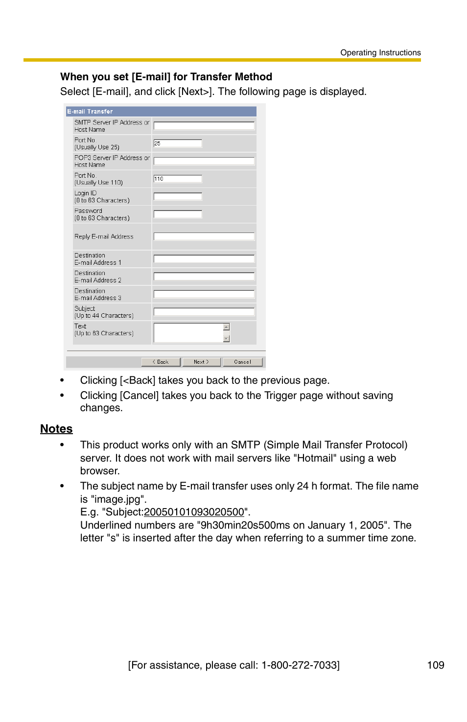 Panasonic BB-HCS301A User Manual | Page 109 / 172