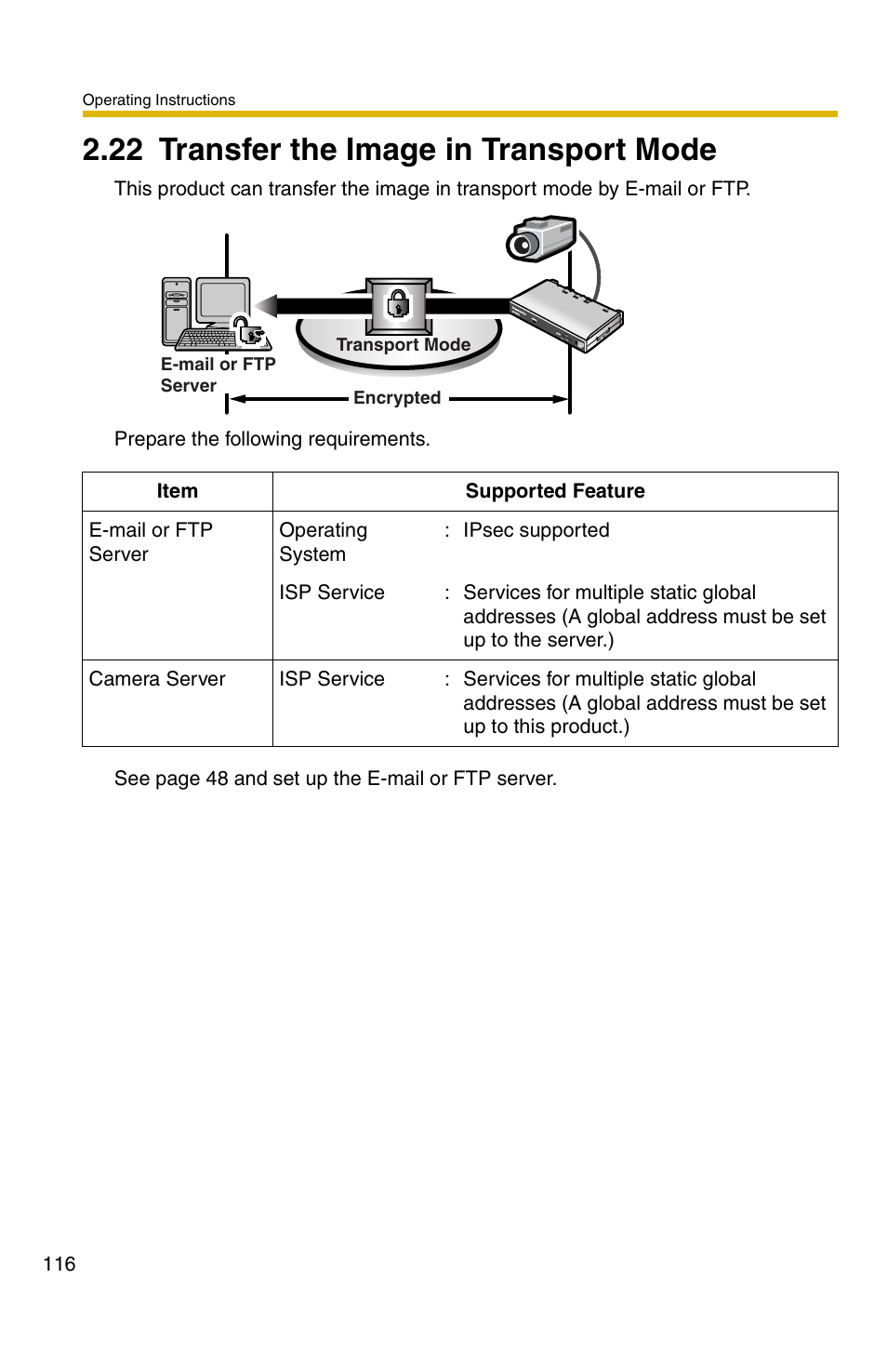 22 transfer the image in transport mode | Panasonic BB-HCS301A User Manual | Page 116 / 172