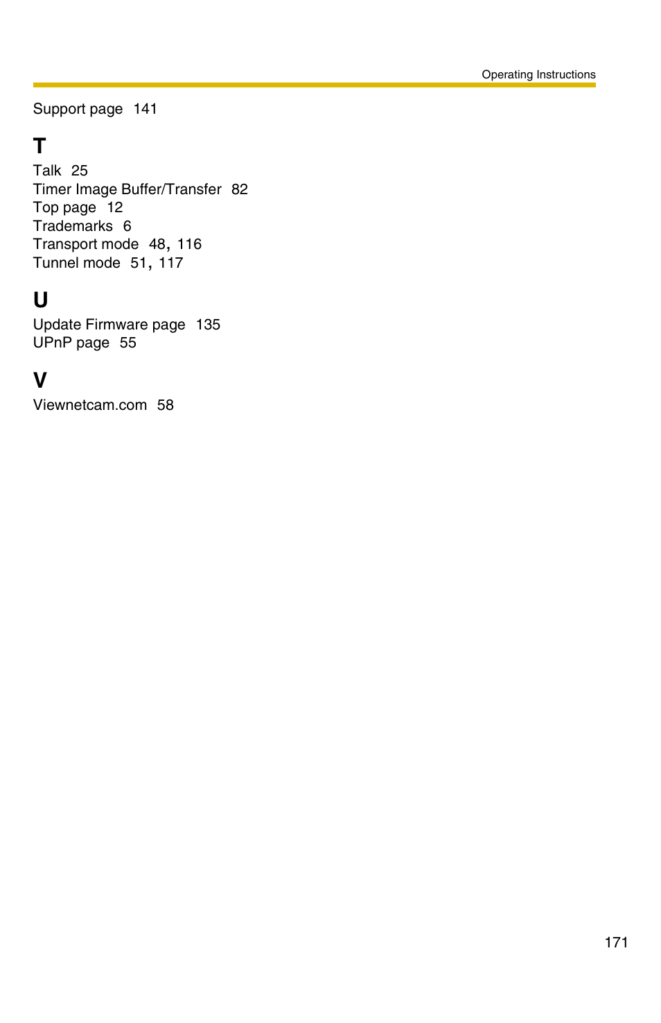 Panasonic BB-HCS301A User Manual | Page 171 / 172