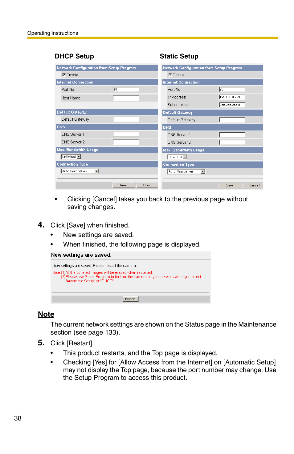 Panasonic BB-HCS301A User Manual | Page 38 / 172