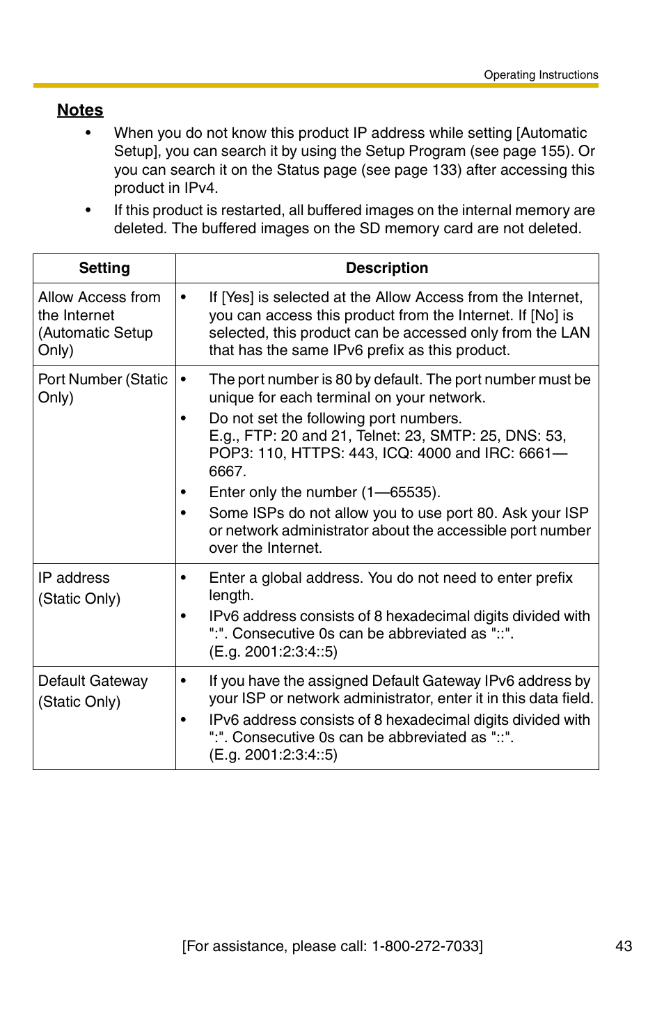 Panasonic BB-HCS301A User Manual | Page 43 / 172