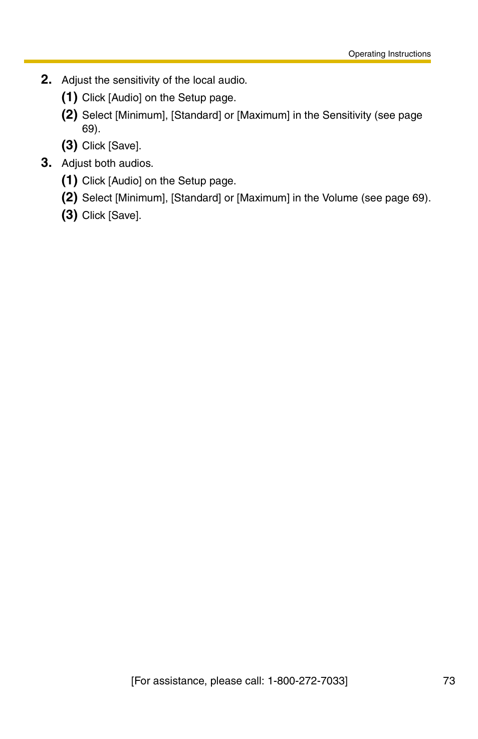 Panasonic BB-HCS301A User Manual | Page 73 / 172