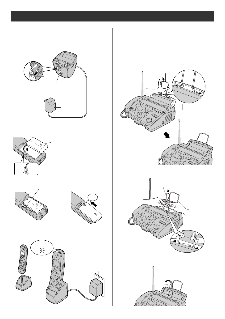 Setup ( connections ) | Panasonic KX-PW55CL User Manual | Page 4 / 24