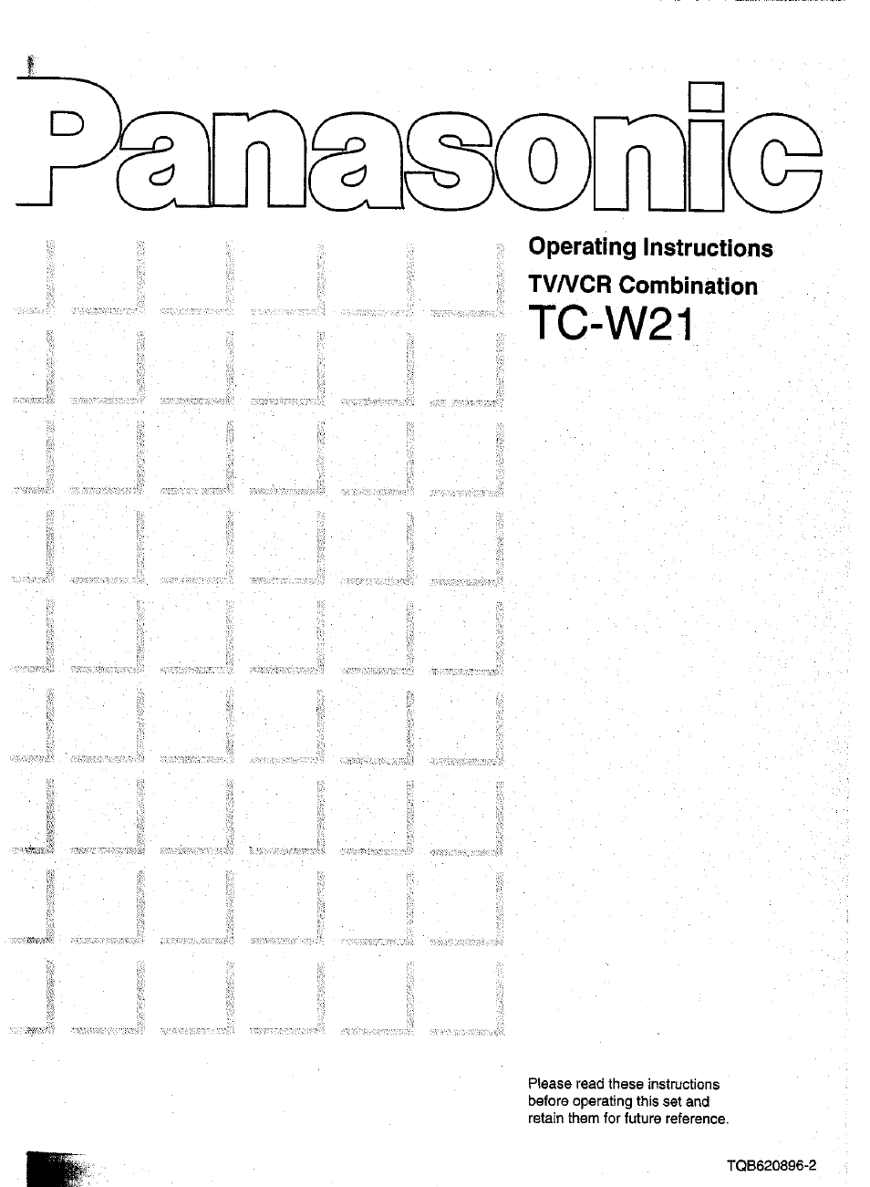 Panasonic TC-W21 User Manual | 80 pages