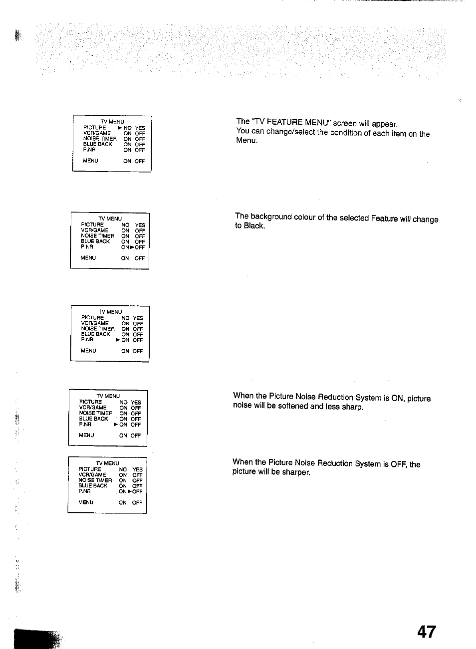 Panasonic TC-W21 User Manual | Page 47 / 80