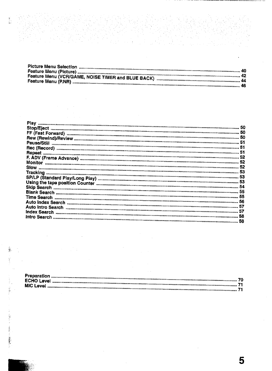 Panasonic TC-W21 User Manual | Page 5 / 80