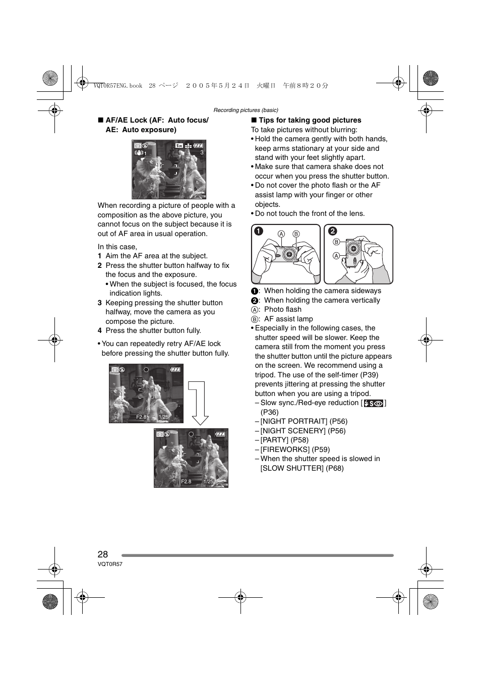 Panasonic DMC-FX8GN User Manual | Page 28 / 104