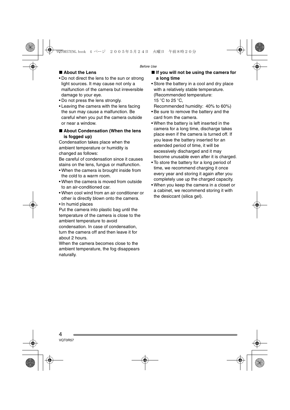 Panasonic DMC-FX8GN User Manual | Page 4 / 104