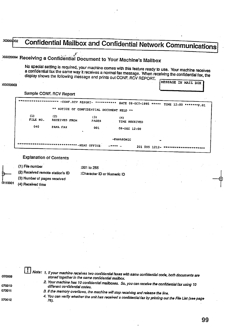 Panasonic Panafax UF-744 User Manual | Page 103 / 164