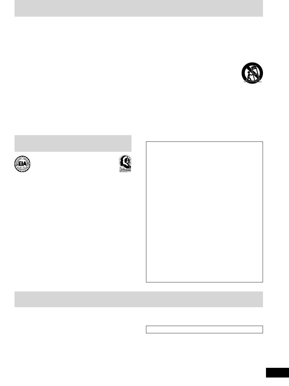 Important safety instructions, Listening caution, Product service | Caution | Panasonic SC-AK510 User Manual | Page 3 / 20