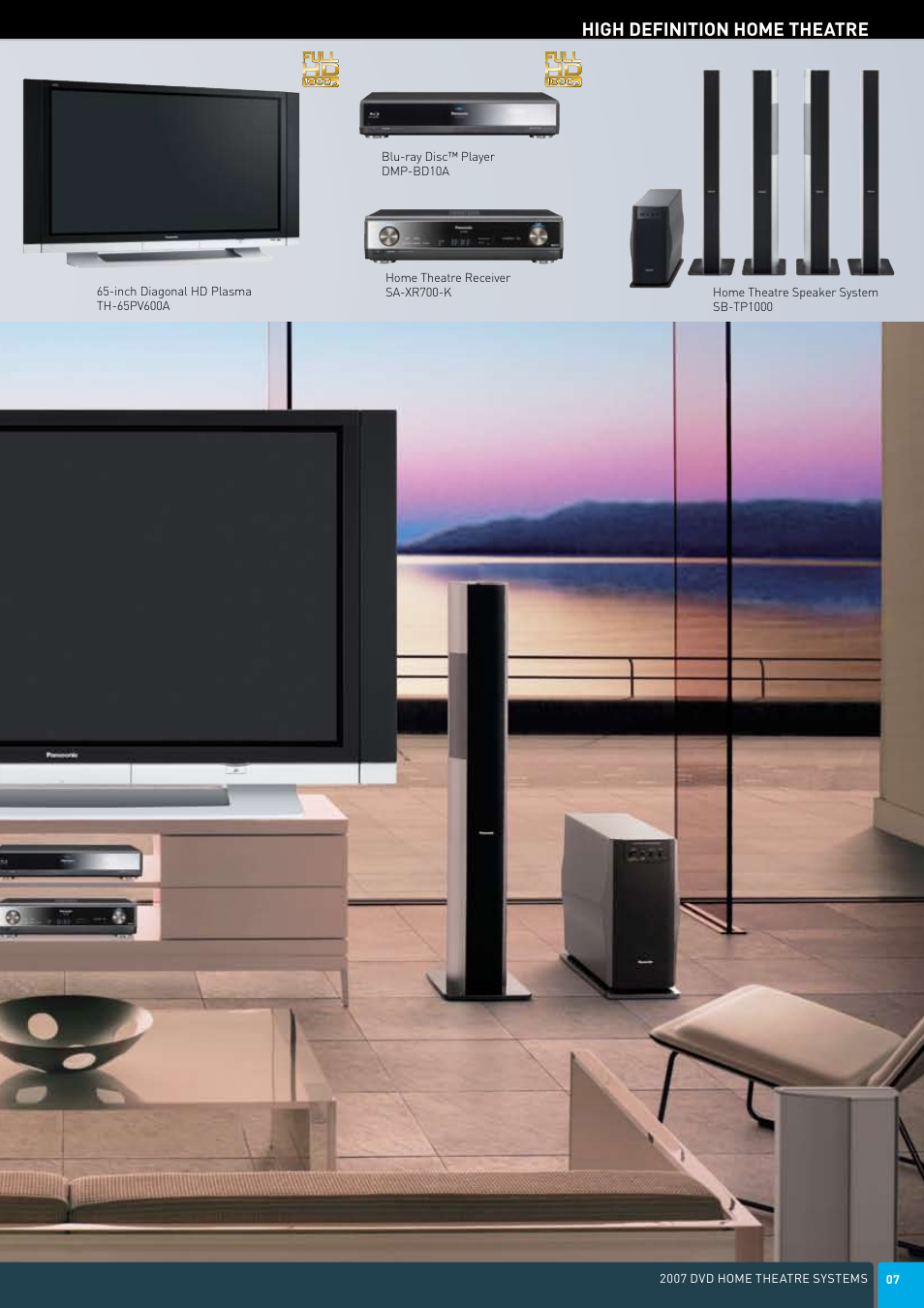 High definition home theatre | Panasonic DVD Home Theatre System User Manual | Page 7 / 36