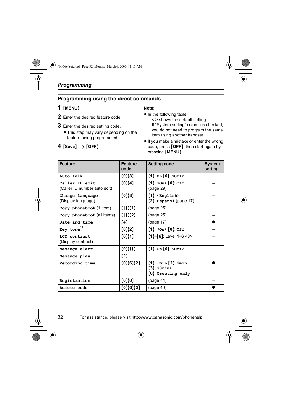 Panasonic KX-TG5664 User Manual | Page 32 / 64