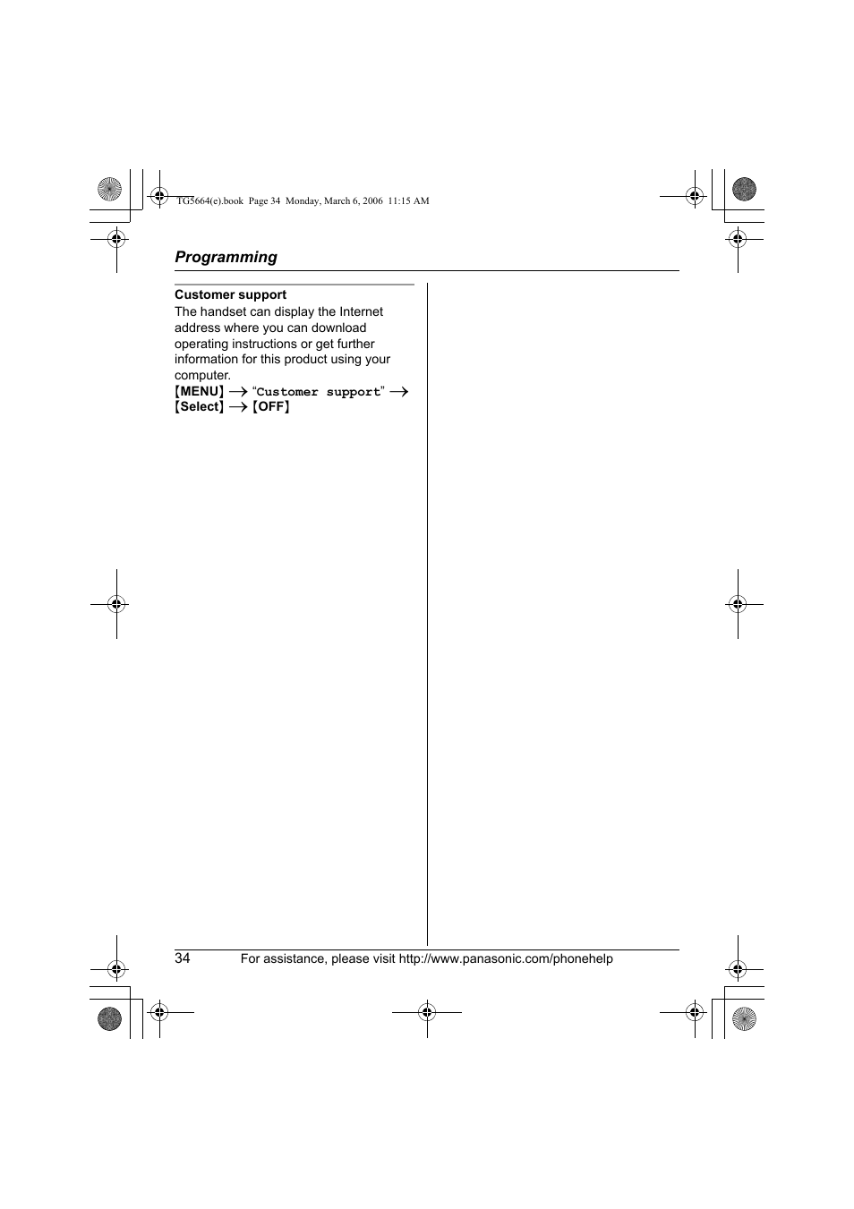 Panasonic KX-TG5664 User Manual | Page 34 / 64