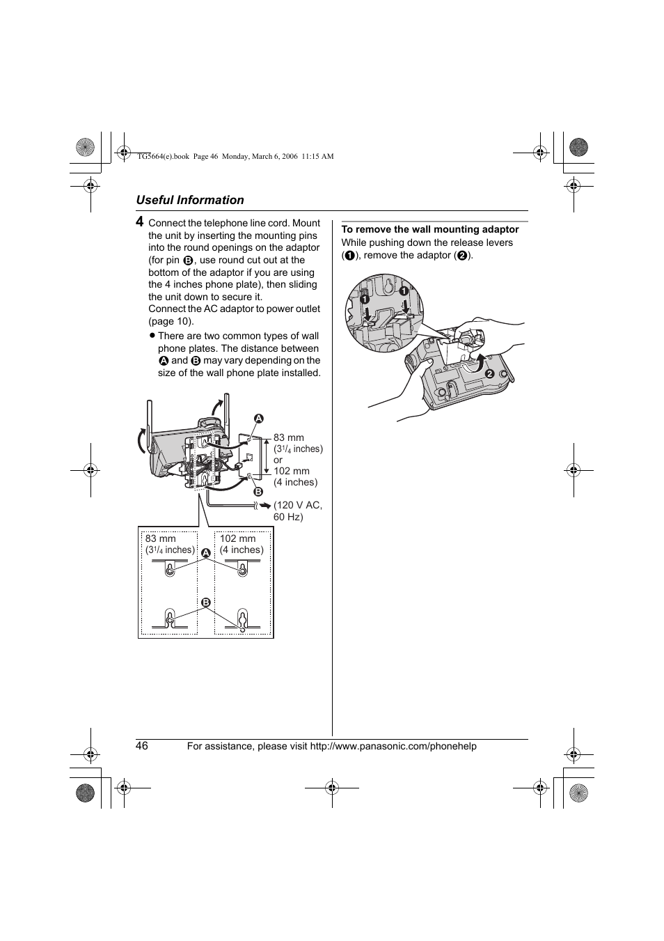 Panasonic KX-TG5664 User Manual | Page 46 / 64