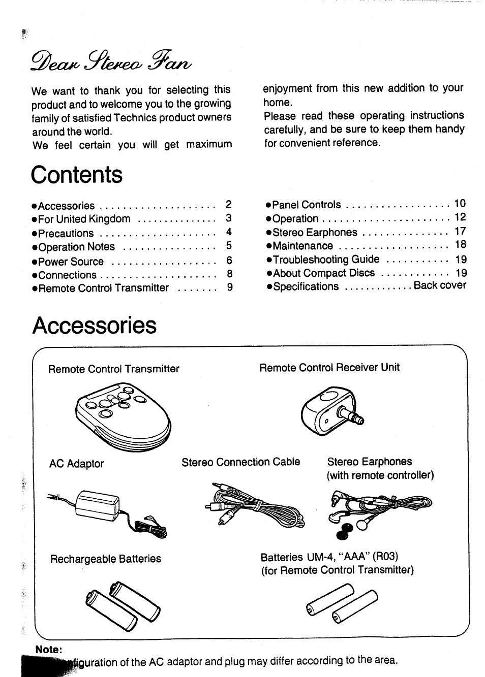 Panasonic SL-XP505 User Manual | Page 2 / 20