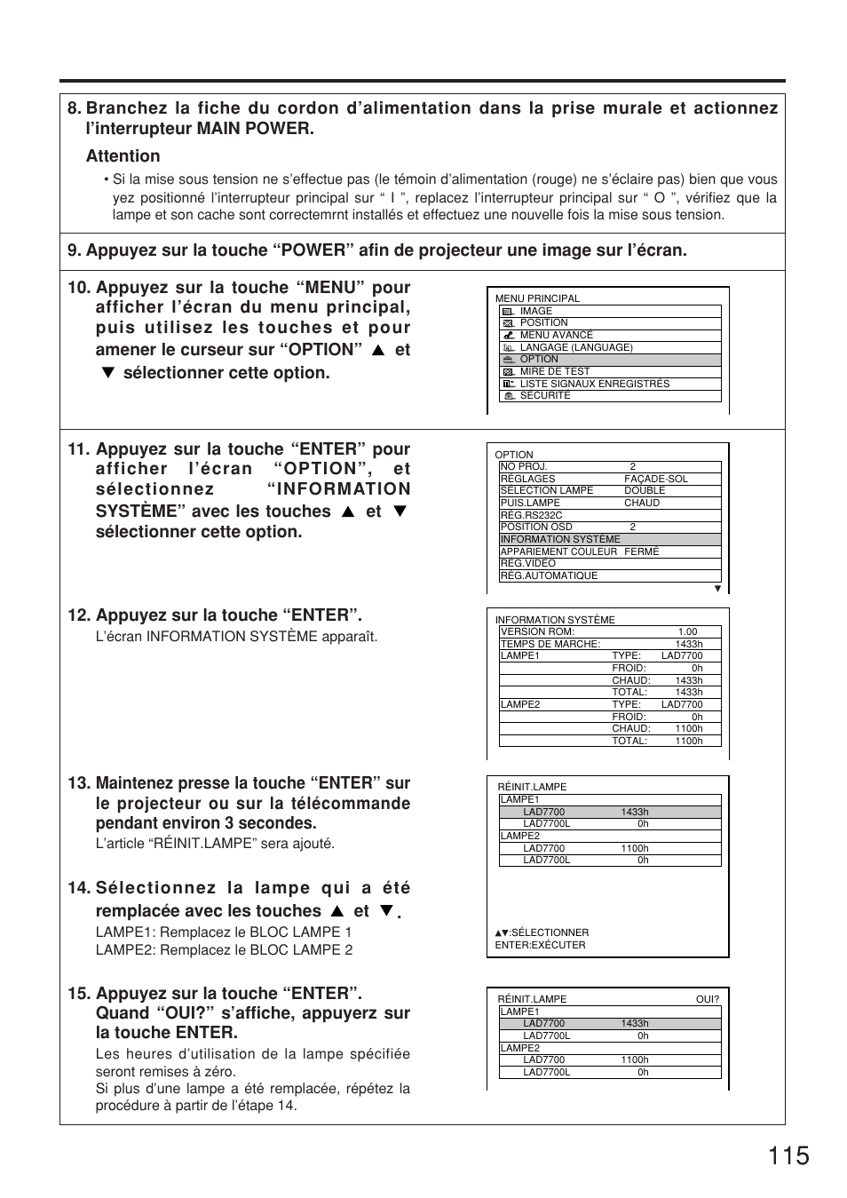 Panasonic PT-DW7000U User Manual | Page 115 / 116