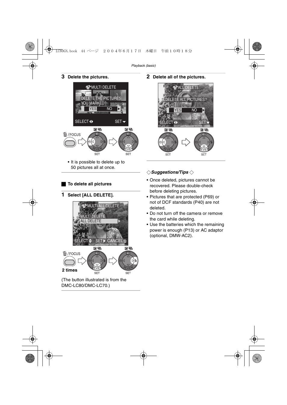 Panasonic DMC-LC50GN User Manual | Page 44 / 100