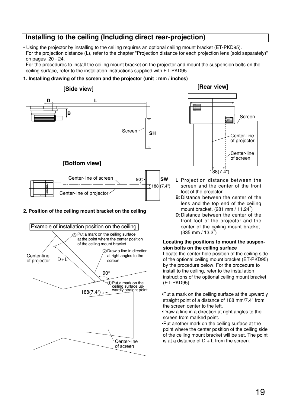 Panasonic PT-D9610U User Manual | Page 19 / 100