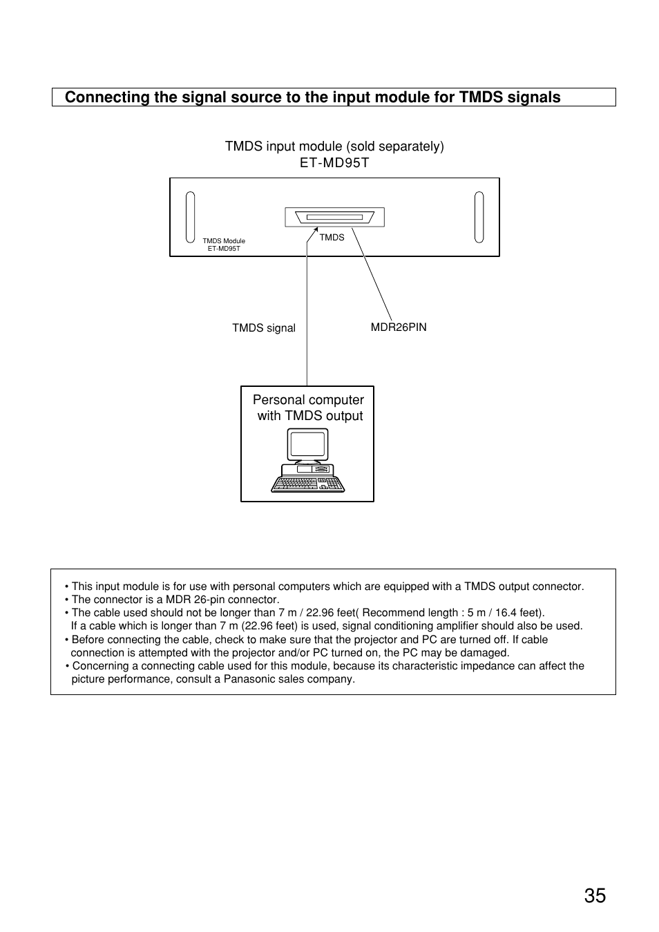 Panasonic PT-D9610U User Manual | Page 35 / 100