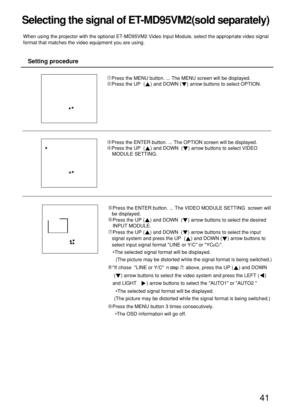 Panasonic PT-D9610U User Manual | Page 41 / 100