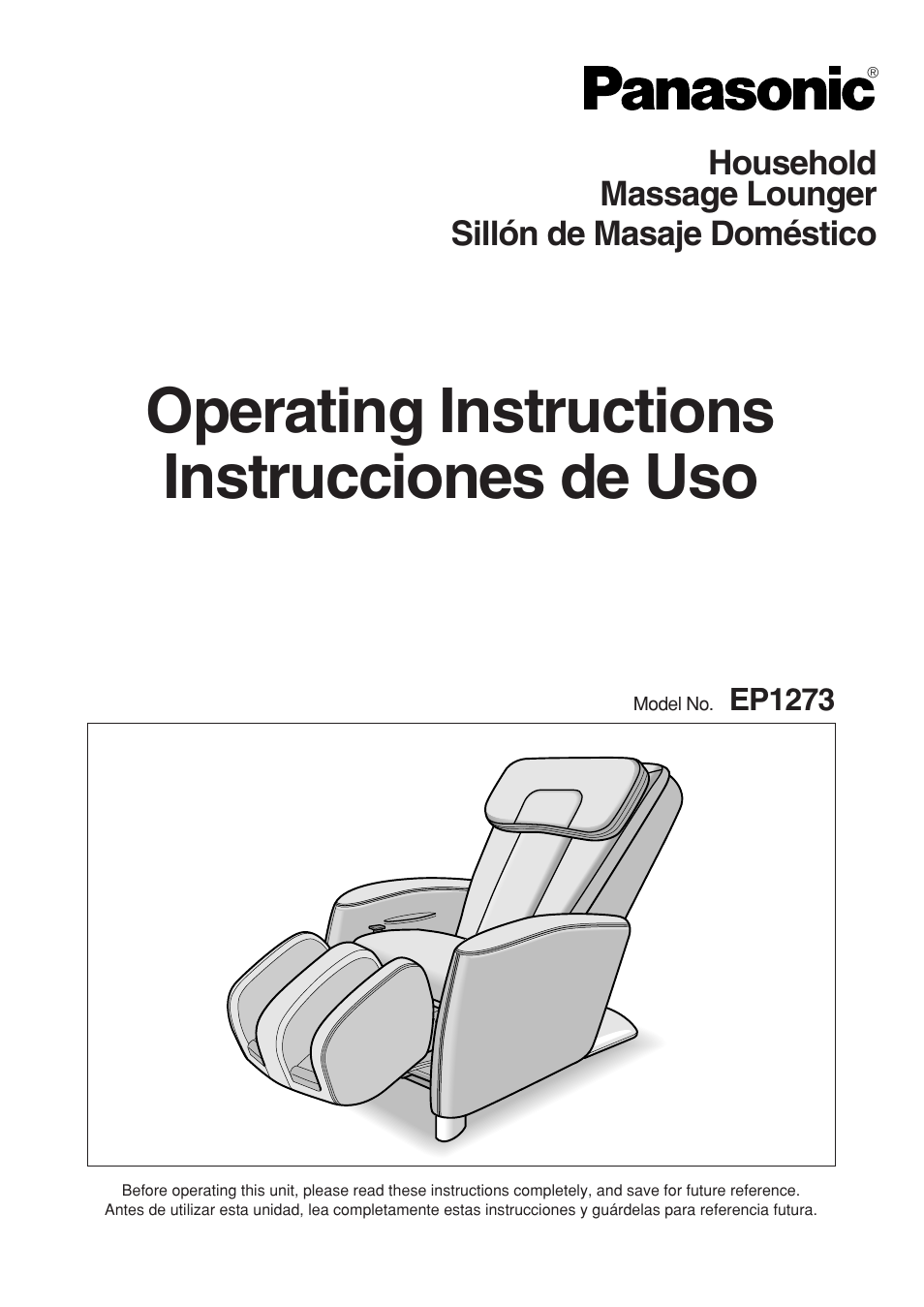 Panasonic EP1273 User Manual | 27 pages