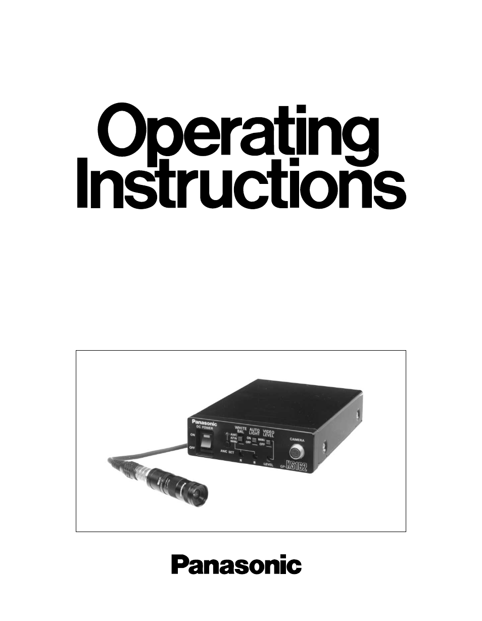 Panasonic GP-KS162CUD User Manual | 10 pages