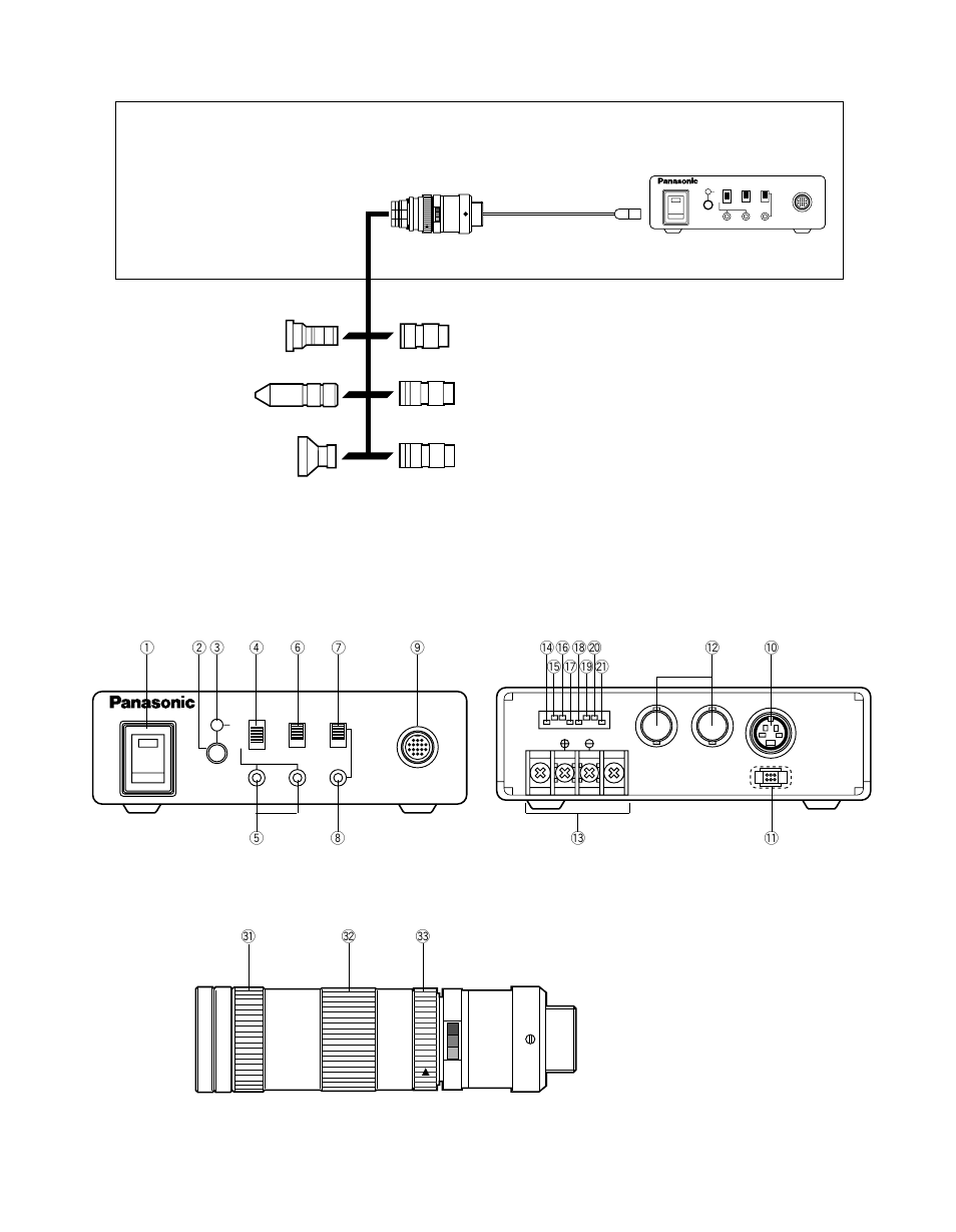 System block diagram, Major operating controls and their functions, Camera control unit gp-ks162cu | Ks162, Panasonic | Panasonic GP-KS162CUD User Manual | Page 5 / 10