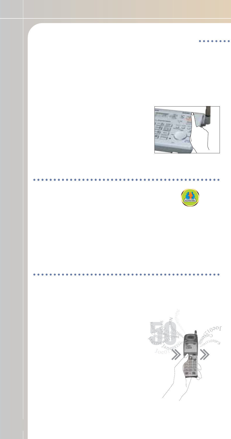 Benefit, Guide | Panasonic KX-TG1811ALS User Manual | Page 10 / 28