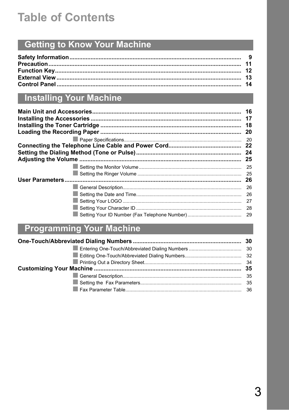 Panasonic UF-890/990 User Manual | Page 3 / 170