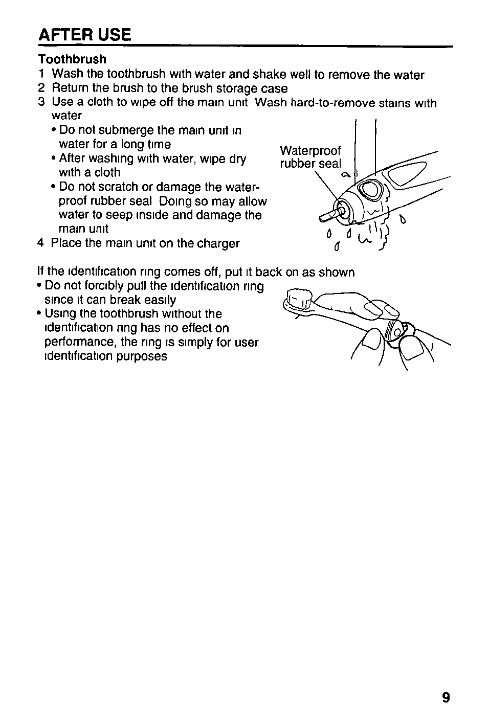 After use | Panasonic EW1000 User Manual | Page 9 / 28