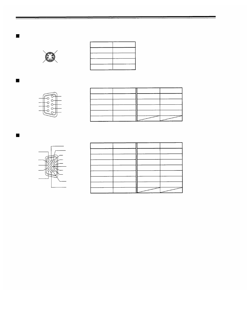 Specifications (cont.), Y/c terminal, Rs-232c connector | Computer in-1 (pc) / computer out connector | Panasonic PT-D995U User Manual | Page 59 / 60