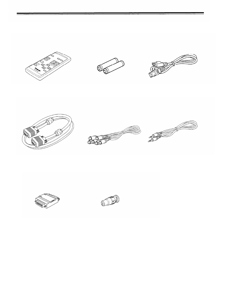 Accessories | Panasonic PT-D995U User Manual | Page 7 / 60
