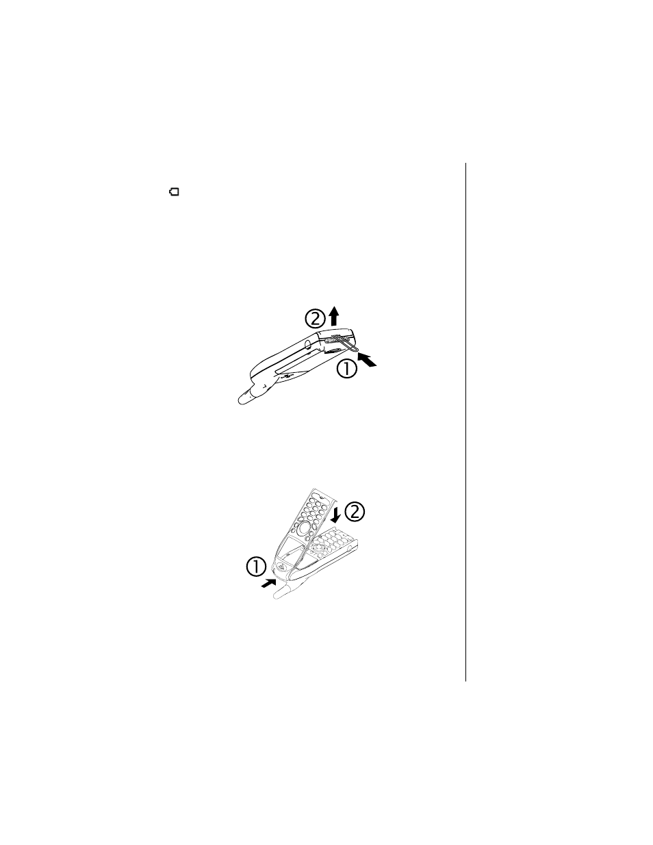 Changing your phone’s faceplate | Panasonic Versio EB-TX320 User Manual | Page 17 / 46