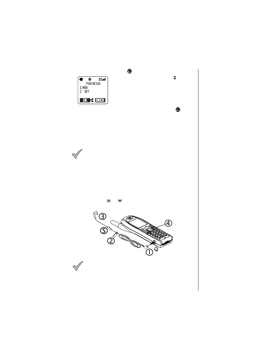 Using the private handsfree headset | Panasonic Versio EB-TX320 User Manual | Page 25 / 46