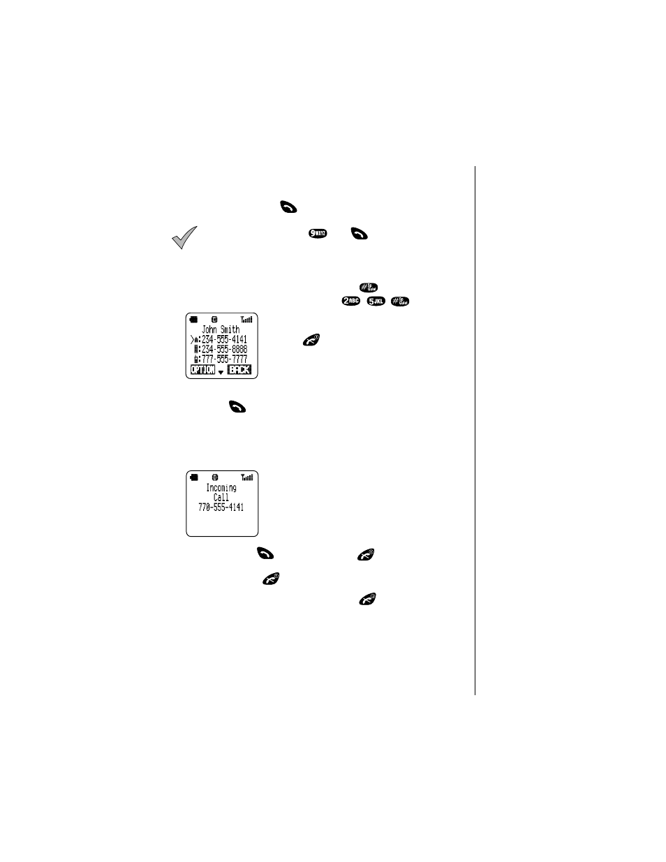 Answering calls | Panasonic Versio EB-TX320 User Manual | Page 29 / 46