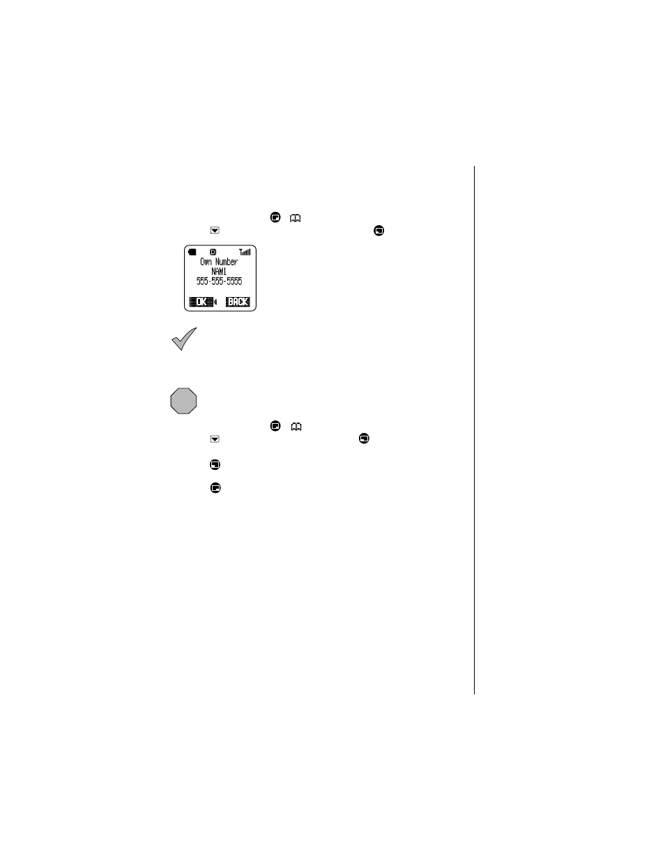Displaying your own number, Deleting all phonebook entries | Panasonic Versio EB-TX320 User Manual | Page 45 / 46