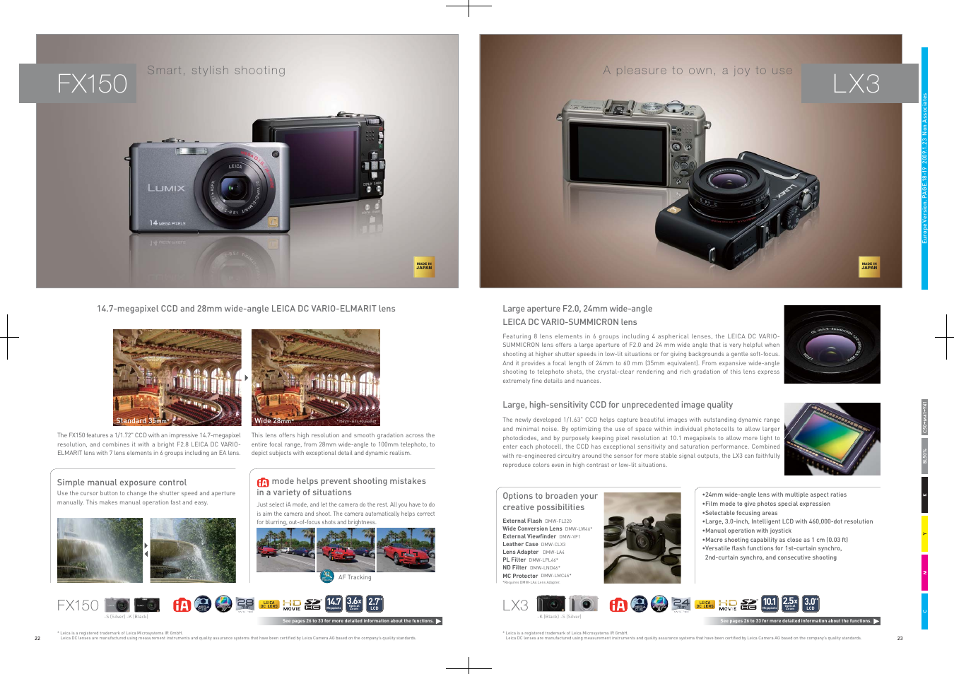 L x3, Fx150 | Panasonic DMC-FT1 User Manual | Page 12 / 22