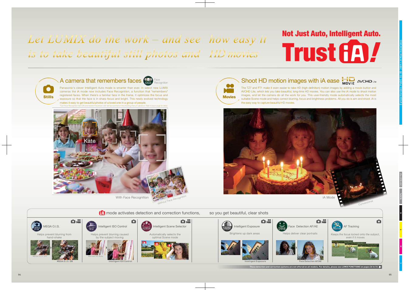 Trust, Not just auto, intelligent auto, Kate | Panasonic DMC-FT1 User Manual | Page 3 / 22
