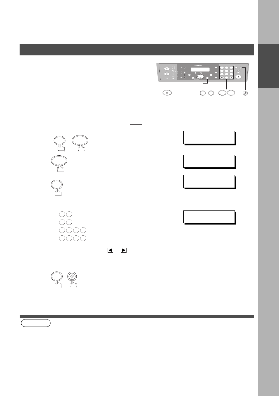 User parameters for fax, Setting the date and time, Installing your machine | Panasonic DP-150FX User Manual | Page 21 / 112