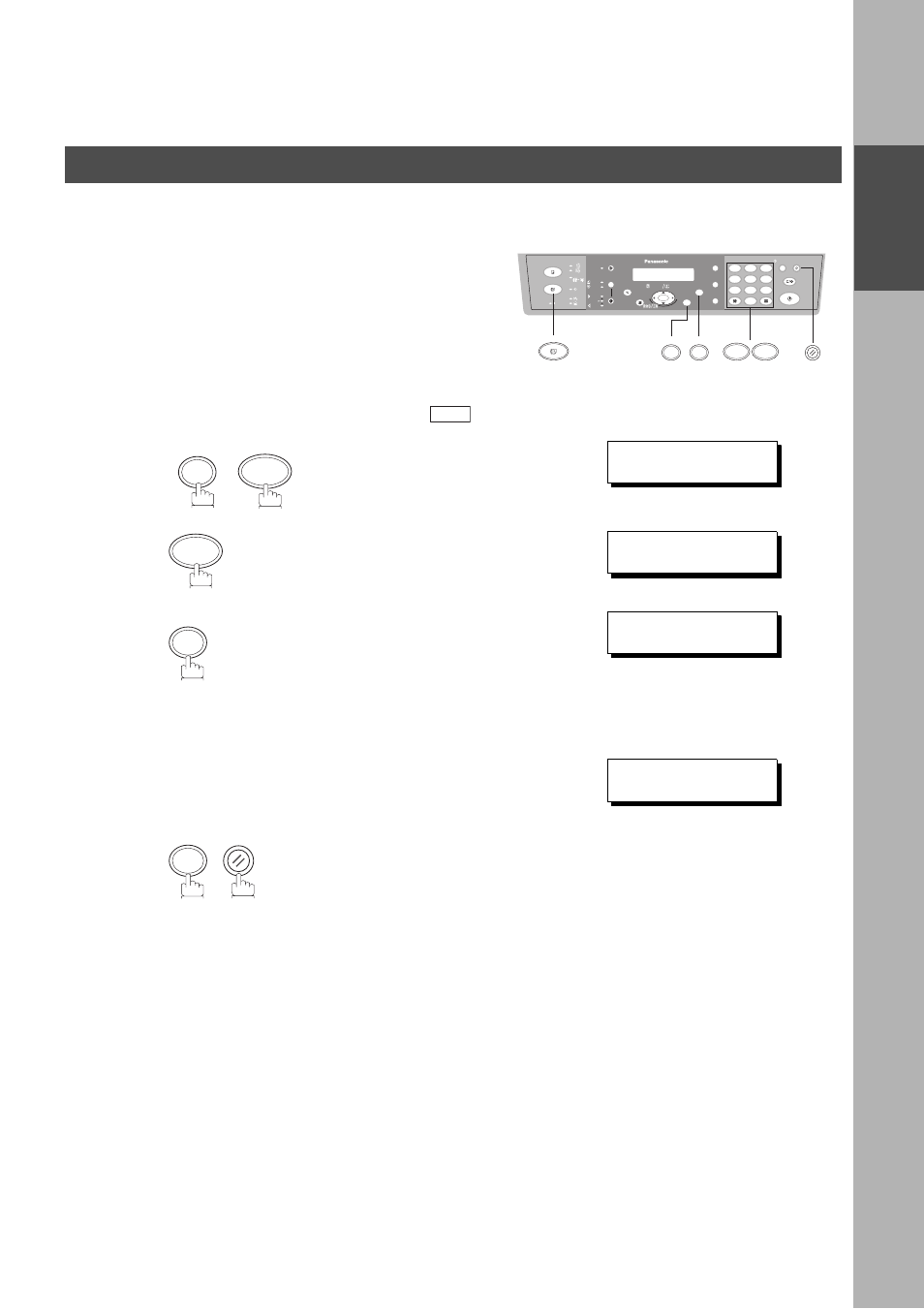 Setting your character id, Installing your machine, User parameters for fax | Panasonic DP-150FX User Manual | Page 23 / 112