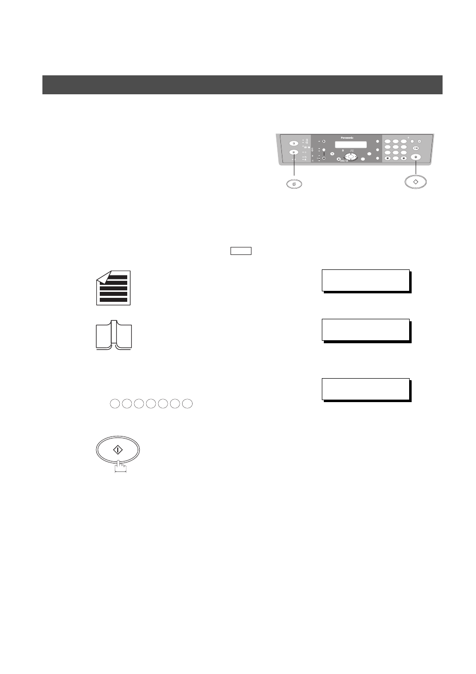 Direct transmission, Manual number dialing (direct transmission), Basic operations | Sending documents | Panasonic DP-150FX User Manual | Page 50 / 112