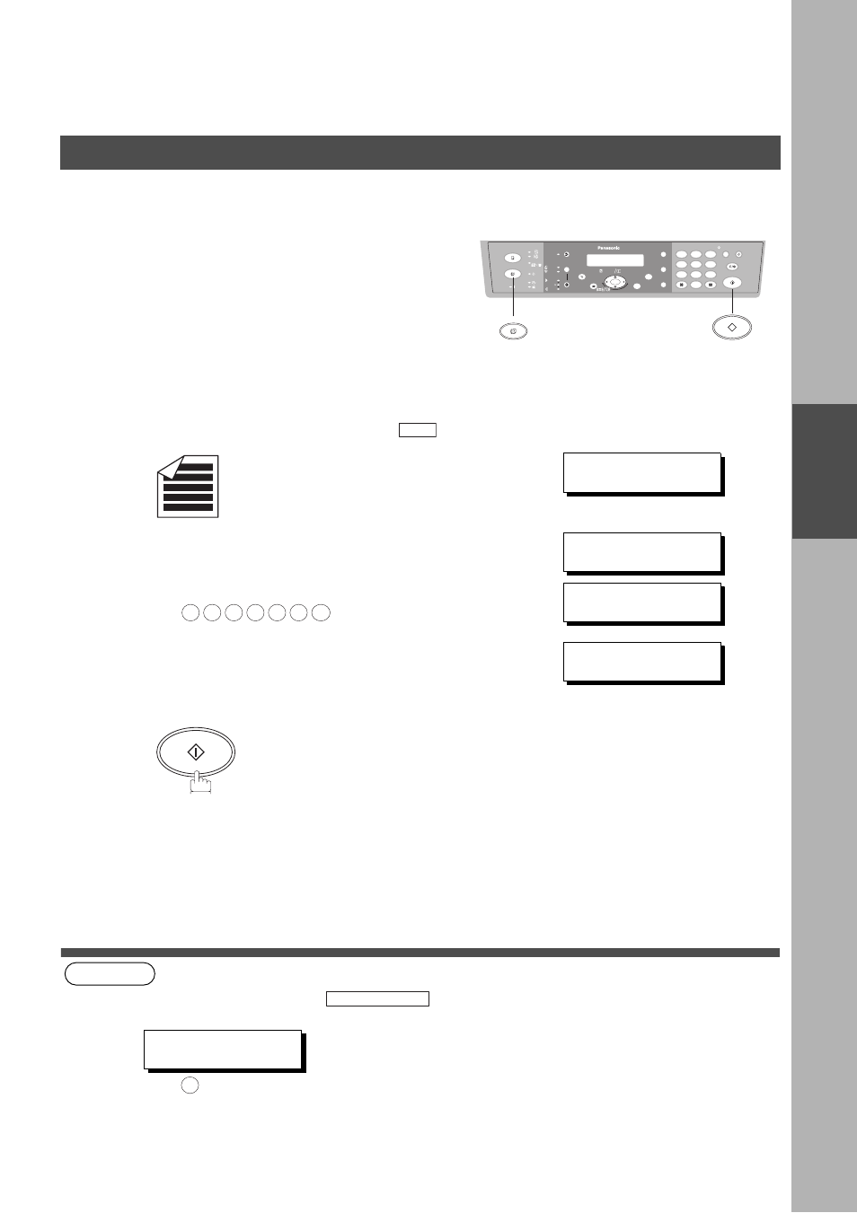 Voice mode transmission, Off-hook dialing, Basic operations | Sending documents | Panasonic DP-150FX User Manual | Page 53 / 112