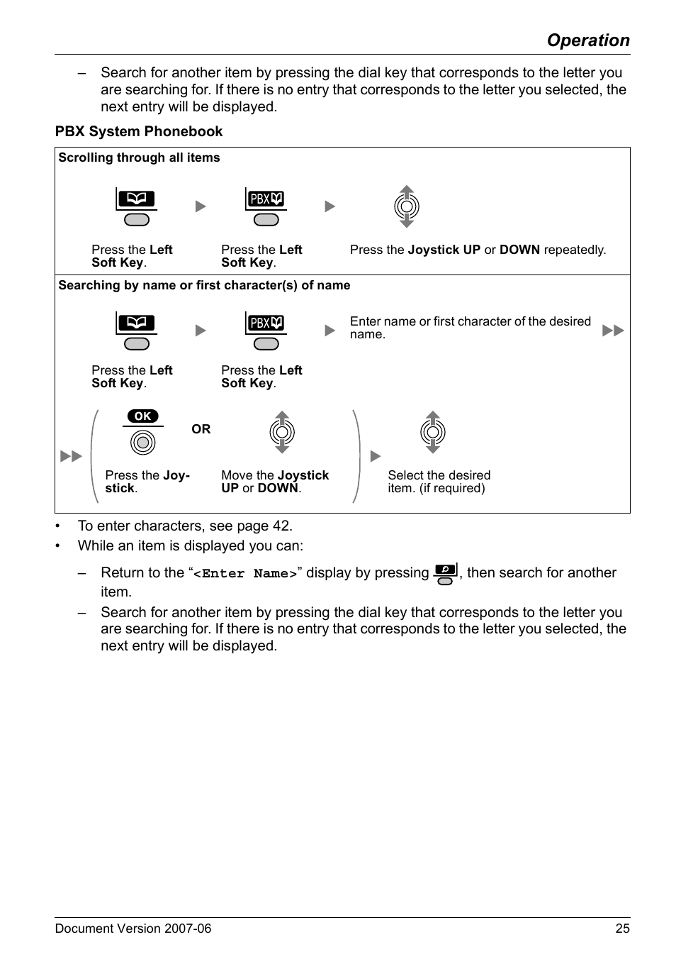 Operation | Panasonic KX-TD7694 User Manual | Page 25 / 68