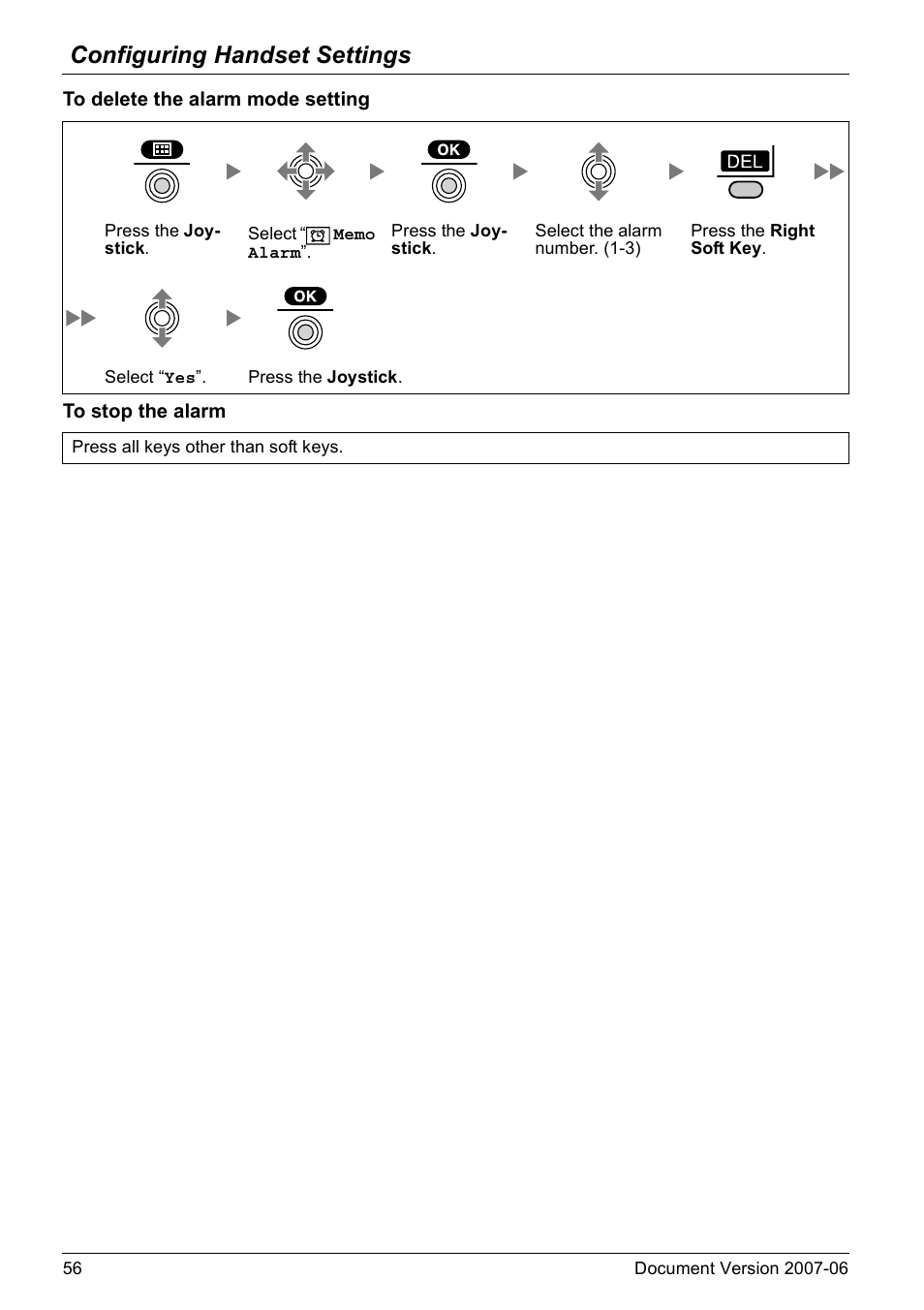 Configuring handset settings | Panasonic KX-TD7694 User Manual | Page 56 / 68