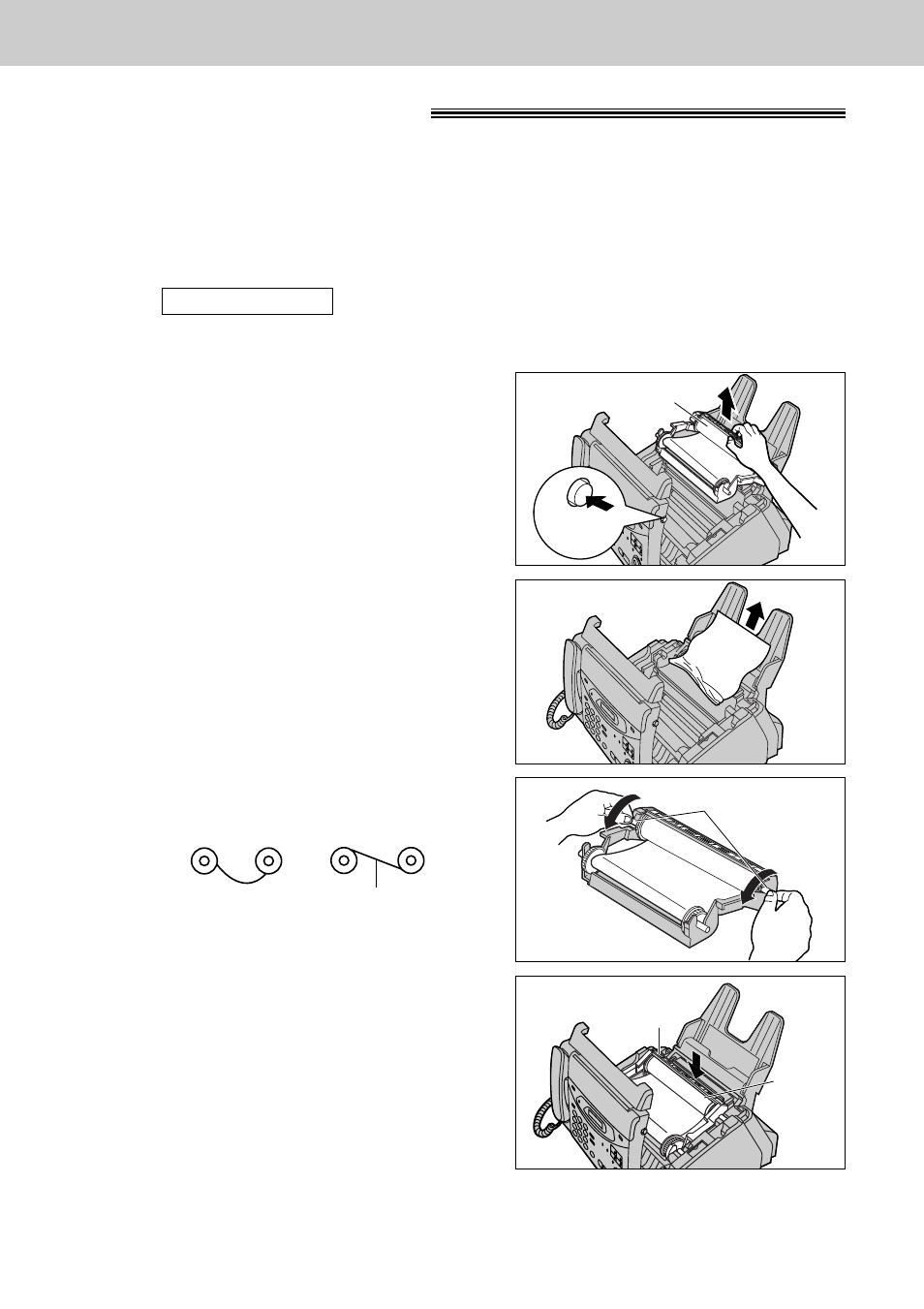 Jams, Jams recording paper jams, When paper has jammed under the film cartridge | Panasonic KX-FP101AL User Manual | Page 118 / 140